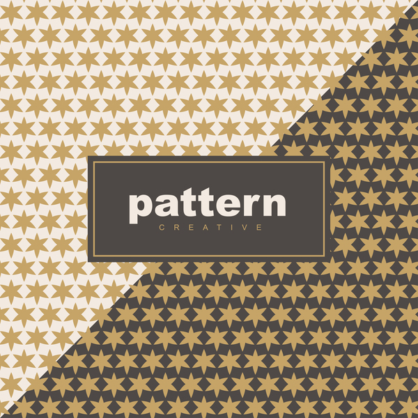 Creative golden seamless pattern vector 07