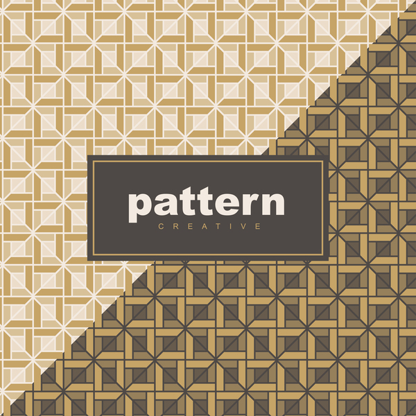 Creative golden seamless pattern vector 09
