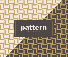 Creative golden seamless pattern vector 10