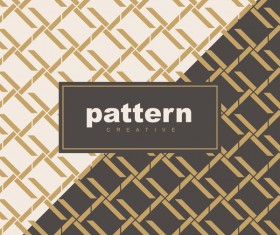 Creative golden seamless pattern vector 11