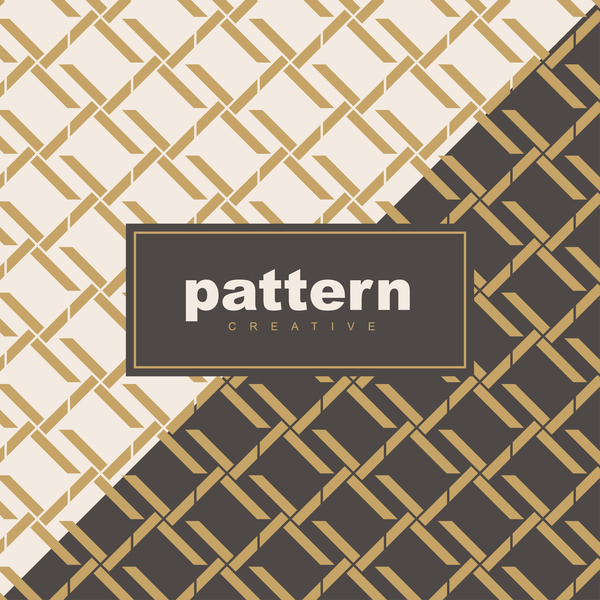 Creative golden seamless pattern vector 11