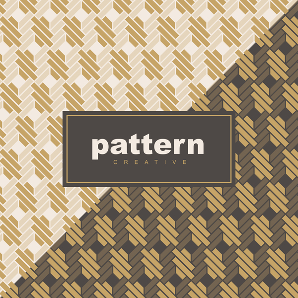 Creative golden seamless pattern vector 13