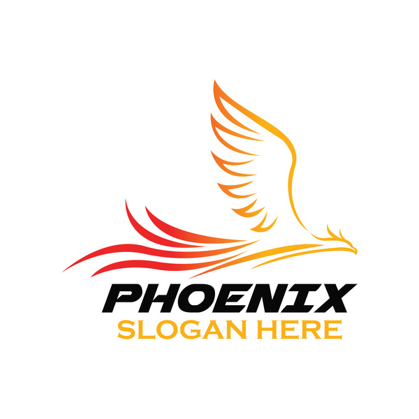 Creative phoenix logo set vector 07