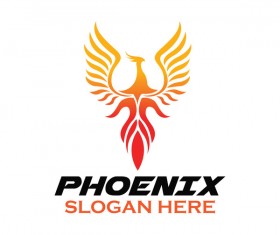 Creative phoenix logo set vector 18