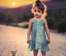 Cute beautiful little girl HD picture