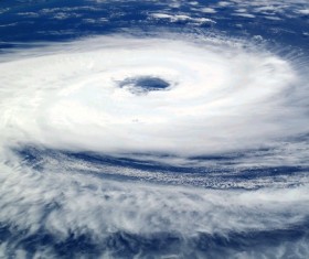 Cyclone cloud system Stock Photo 01