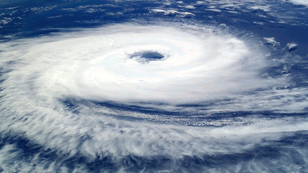 Cyclone cloud system Stock Photo 01