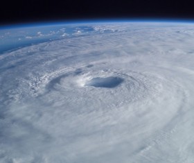 Cyclone cloud system Stock Photo 02