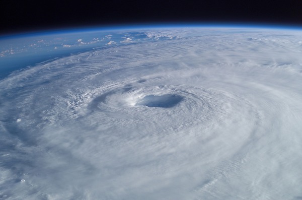 Cyclone cloud system Stock Photo 02