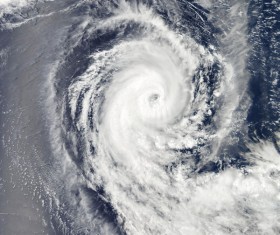 Cyclone cloud system Stock Photo 05