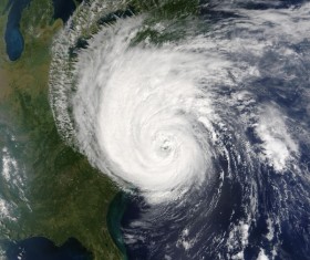 Cyclone cloud system Stock Photo 06