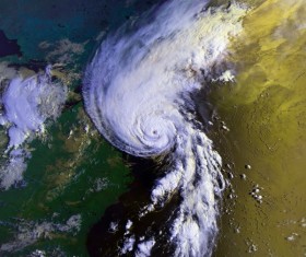 Cyclone cloud system Stock Photo 09