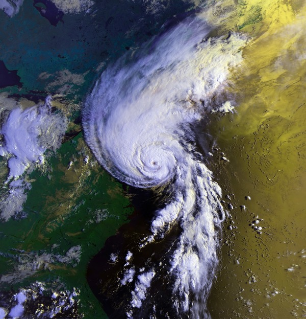 Cyclone cloud system Stock Photo 09