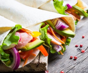 Delicious Vegetable Pancakes Stock Photo