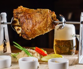 Delicious after the barbecue Stock Photo