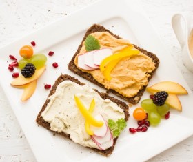 Delicious toast breakfast Stock Photo