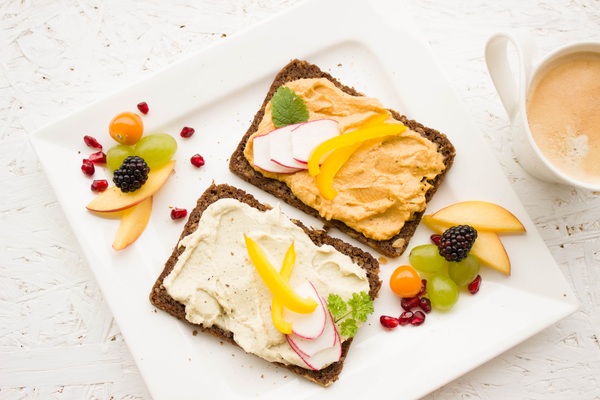 Delicious toast breakfast Stock Photo