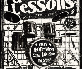 Drum Lessons Flyer Psd Template