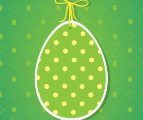 Easter egg tag vectors 01