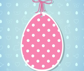 Easter egg tag vectors 02