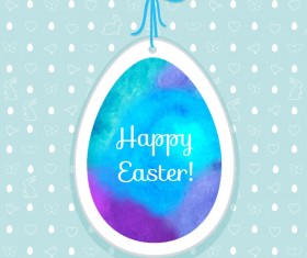 Easter egg tag vectors 03