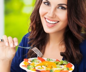 Eat healthy vegetarian vegetable salad HD picture 02