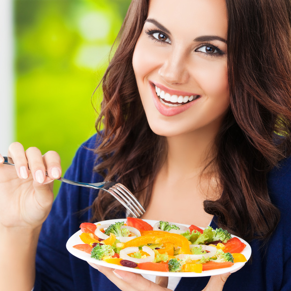 Eat healthy vegetarian vegetable salad HD picture 02