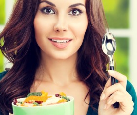 Eat healthy vegetarian vegetable salad HD picture 04