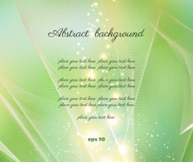 Elegant green abstract background vector 01