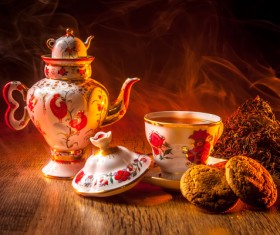Exquisite tea and snacks Stock Photo