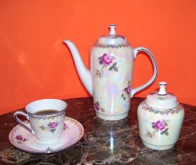 Exquisite tea set Stock Photo 05