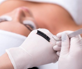 False eyelash beauty Stock Photo