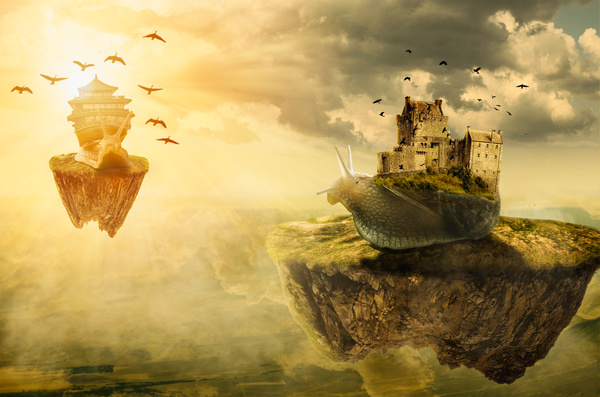 Fantastic castle Traveling in a dream HD picture 05