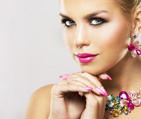 Fashion blonde woman perfect skin HD picture 07