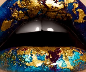 Fashion creative lips Stock Photo 01