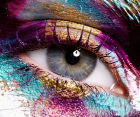 Fashion eye shadow and eye makeup Stock Photo 01
