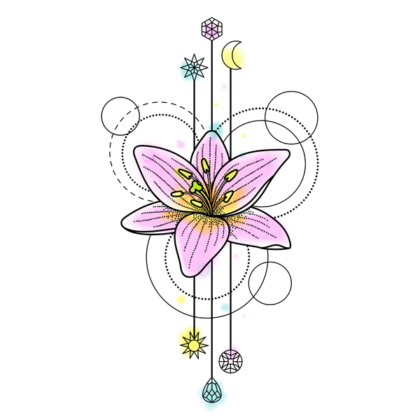 Flower decorative illustration vector material 02