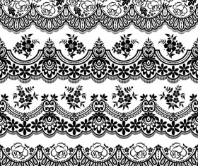 White lace ornaments snowflake vectors - Vector Ornament, Vector Other ...