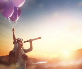 Fly happy children HD picture