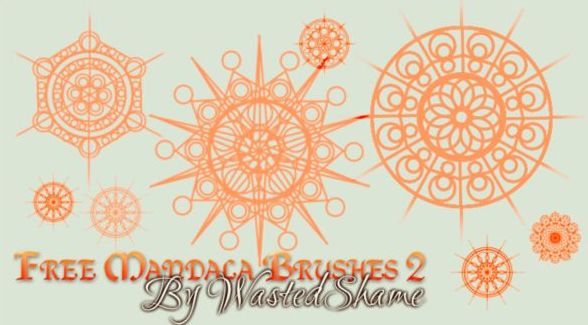 Free Mandala photoshop brushes