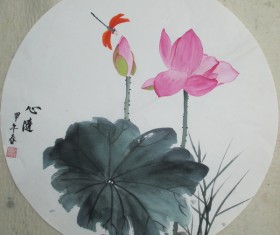 Freehand flowers Stock Photo