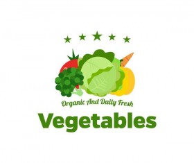 Fresh vegetables logo design vector 07