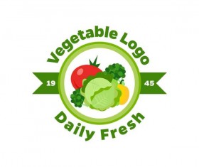 Fresh vegetables logo design vector 08