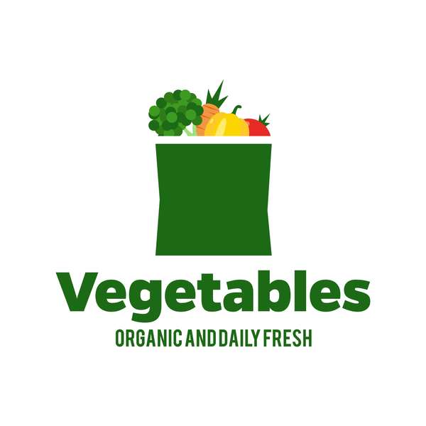 Fresh vegetables logo design vector 12