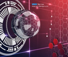 Future technology background creative design 06