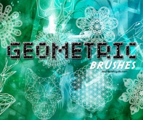 Geometric photoshop brushes