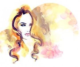 Girl art backgrounds Stock Photo 05