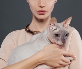 Girl with cat HD picture 01