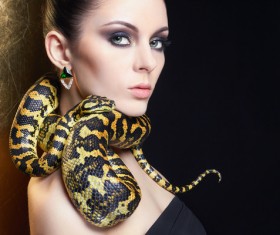 Girl with snake HD picture 02