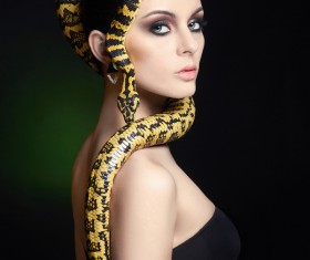 Girl with snake HD picture 04
